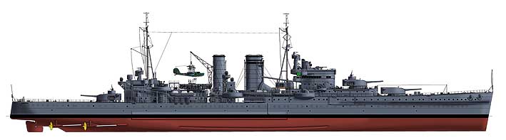 HMS EXETER 1942